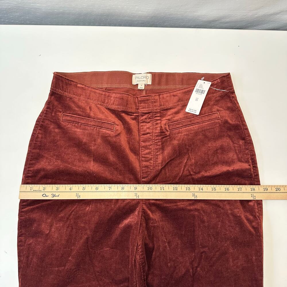 Anthropologie Pilcro Womens 31 Pull On Corduroy Flare Pants Navy Marin 70s Boho - Picture 11 of 14